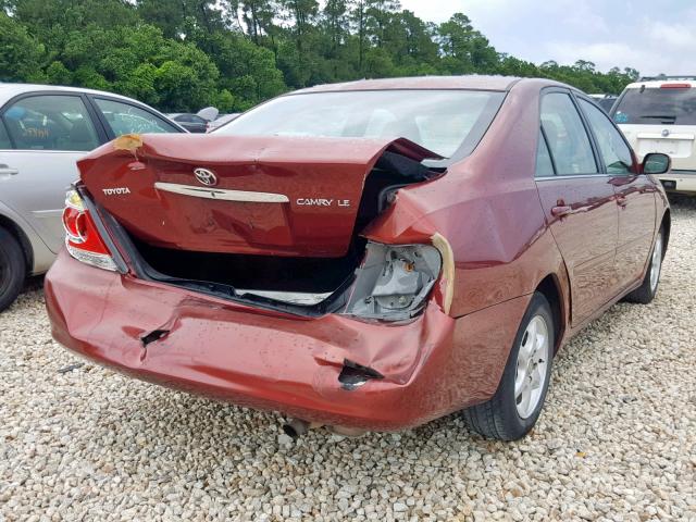 4T1BE32K36U137666 - 2006 TOYOTA CAMRY LE BURGUNDY photo 4