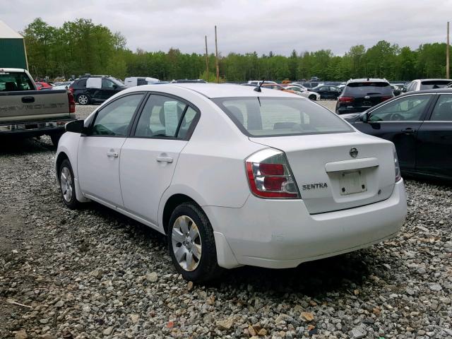 3N1AB61E08L610736 - 2008 NISSAN SENTRA 2.0 WHITE photo 3