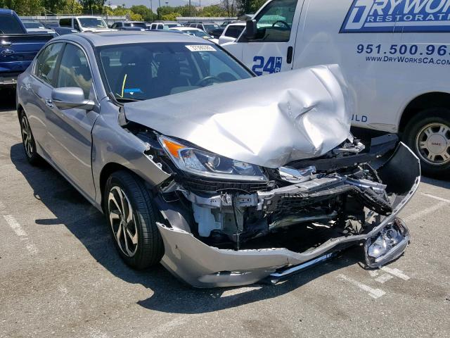 1HGCR2F8XHA236576 - 2017 HONDA ACCORD EXL SILVER photo 1