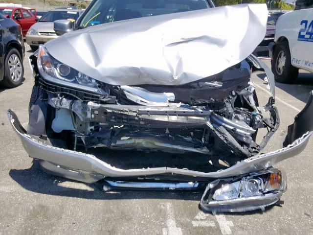 1HGCR2F8XHA236576 - 2017 HONDA ACCORD EXL SILVER photo 9