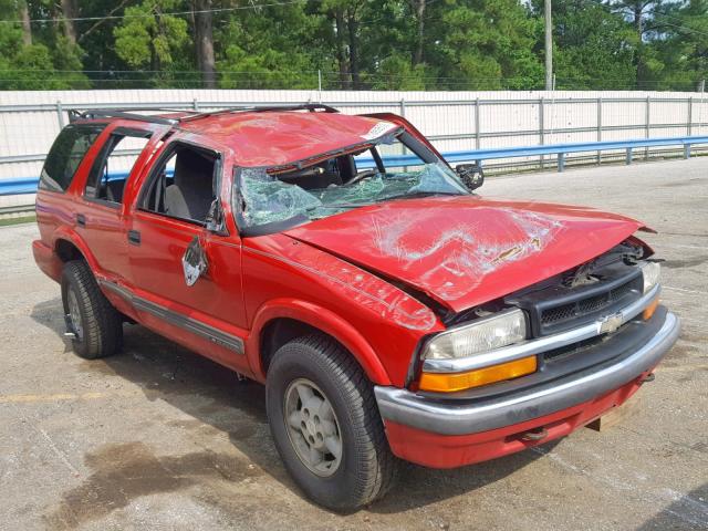 1GNDT13W7Y2344236 - 2000 CHEVROLET BLAZER RED photo 1