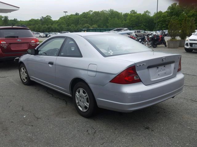 1HGEM22281L023256 - 2001 HONDA CIVIC DX SILVER photo 3