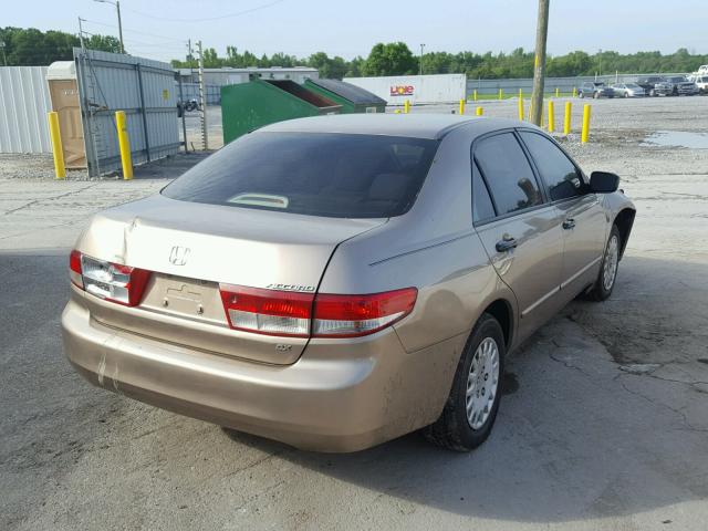 1HGCM56154A056838 - 2004 HONDA ACCORD DX GOLD photo 4