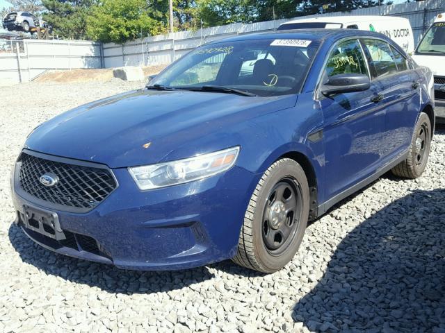 1FAHP2MK8EG157818 - 2014 FORD TAURUS POL BLUE photo 2