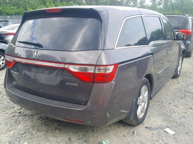 5FNRL5H98DB045631 - 2013 HONDA ODYSSEY TO GRAY photo 4