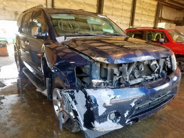 5N1BA08D18N633257 - 2008 NISSAN ARMADA SE BLUE photo 1