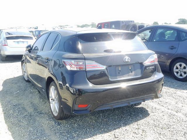 JTHKD5BH1F2230915 - 2015 LEXUS CT 200 BLACK photo 3