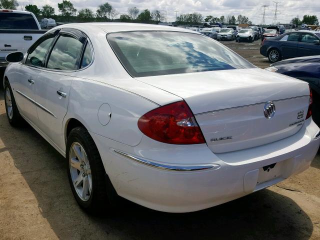 2G4WD582281205929 - 2008 BUICK LACROSSE C WHITE photo 3