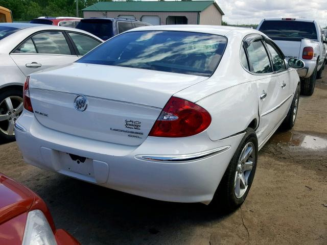 2G4WD582281205929 - 2008 BUICK LACROSSE C WHITE photo 4