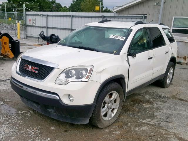 1GKKVPED1CJ423865 - 2012 GMC ACADIA SLE WHITE photo 2