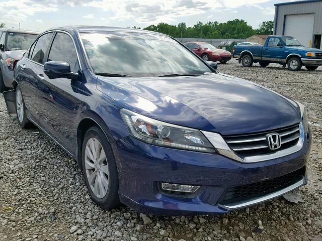 1HGCR2F82DA247579 - 2013 HONDA ACCORD EXL BLUE photo 1