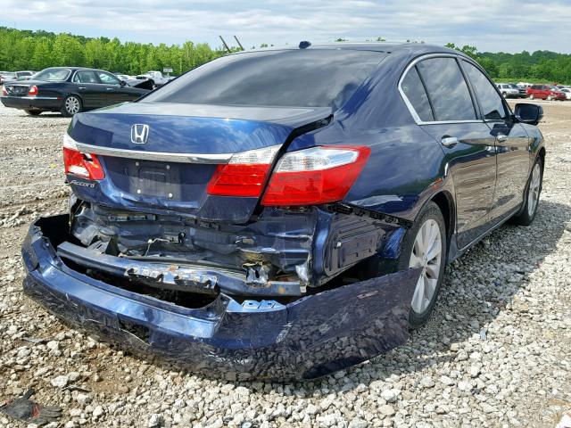 1HGCR2F82DA247579 - 2013 HONDA ACCORD EXL BLUE photo 4