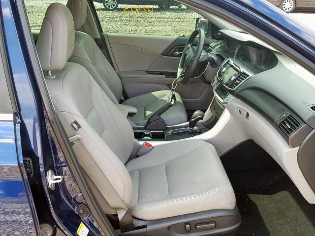 1HGCR2F82DA247579 - 2013 HONDA ACCORD EXL BLUE photo 5