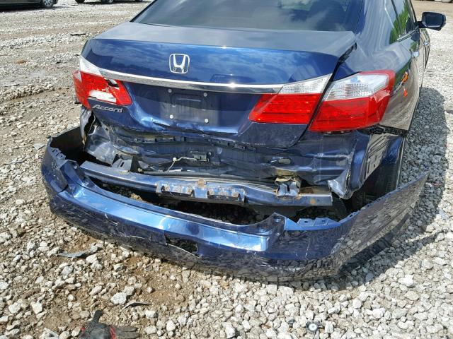 1HGCR2F82DA247579 - 2013 HONDA ACCORD EXL BLUE photo 9