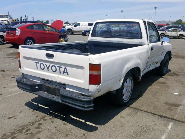 4TARN81A3PZ132749 - 1993 TOYOTA PICKUP 1/2 WHITE photo 4