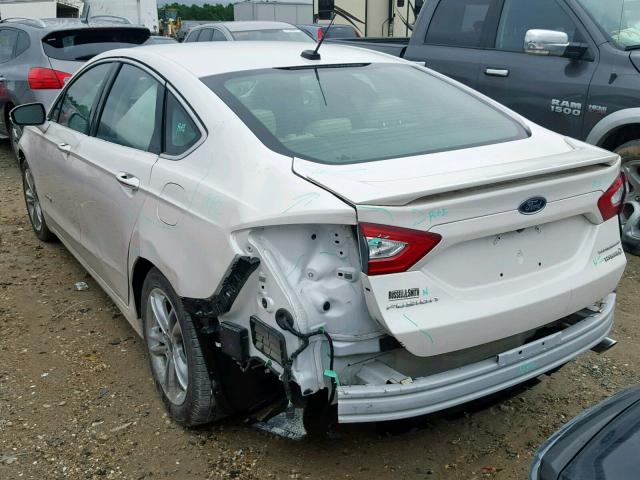 3FA6P0RU9GR266659 - 2016 FORD FUSION TIT WHITE photo 3