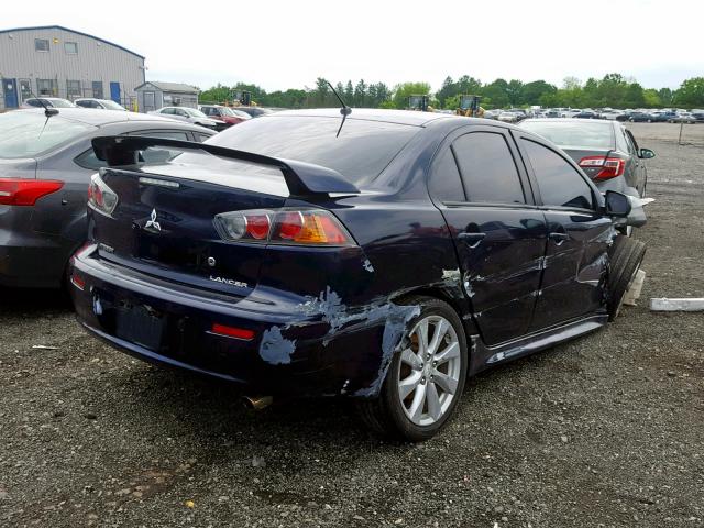 JA32U8FWXDU023144 - 2013 MITSUBISHI LANCER GT BLACK photo 4