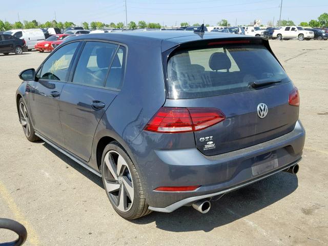 3VW447AU1JM289725 - 2018 VOLKSWAGEN GTI S/SE BLACK photo 3