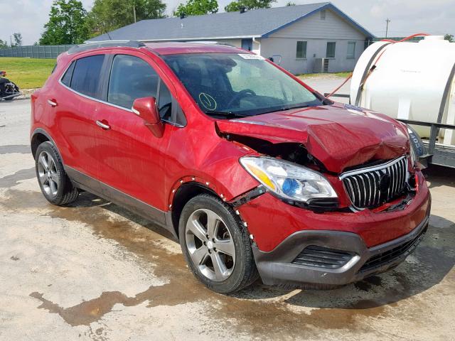 KL4CJASB6EB516903 - 2014 BUICK ENCORE MAROON photo 1