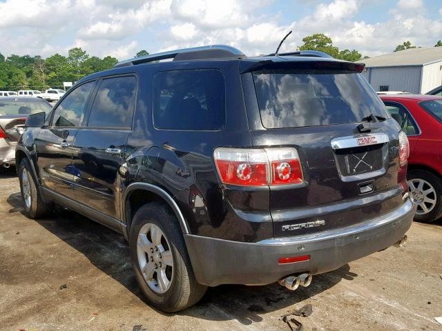 1GKER13728J204755 - 2008 GMC ACADIA SLE BLACK photo 3