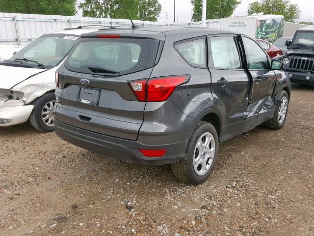 1FMCU0F78KUB58759 - 2019 FORD ESCAPE S GRAY photo 4