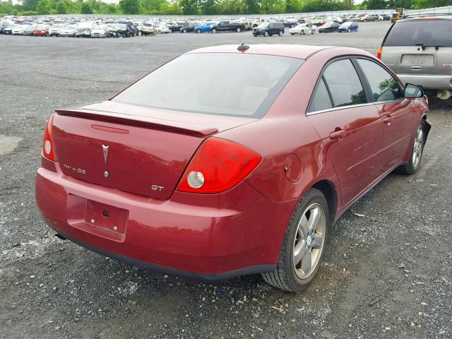 1G2ZH528454152755 - 2005 PONTIAC G6 GT MAROON photo 4