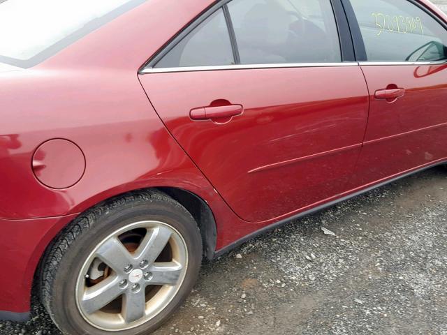 1G2ZH528454152755 - 2005 PONTIAC G6 GT MAROON photo 9