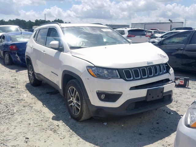 3C4NJCBB2JT502595 - 2018 JEEP COMPASS LA WHITE photo 1