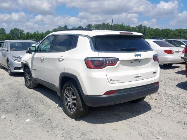 3C4NJCBB2JT502595 - 2018 JEEP COMPASS LA WHITE photo 3