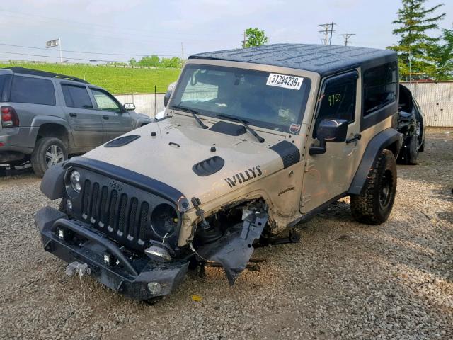 1C4AJWAG3GL307400 - 2016 JEEP WRANGLER S BEIGE photo 2