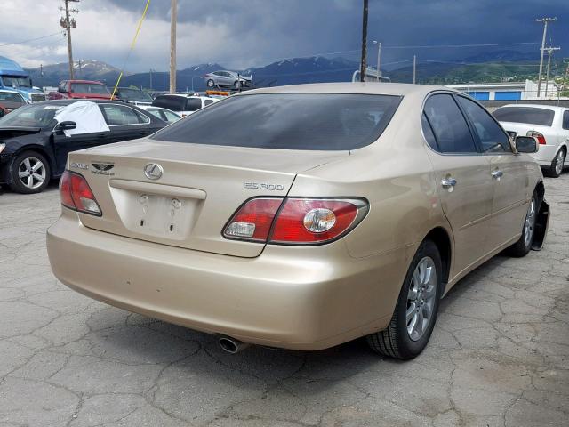 JTHBF30G136021347 - 2003 LEXUS ES 300 GOLD photo 4