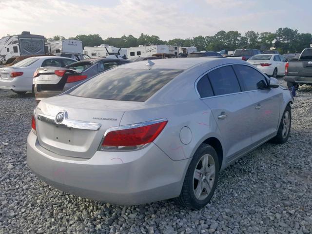 1G4GB5EG9AF148220 - 2010 BUICK LACROSSE C SILVER photo 4