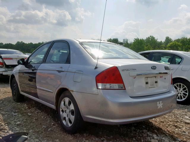 KNAFE121975422902 - 2007 KIA SPECTRA EX SILVER photo 3