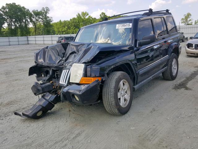 1J8HH48K48C184970 - 2008 JEEP COMMANDER BLACK photo 2