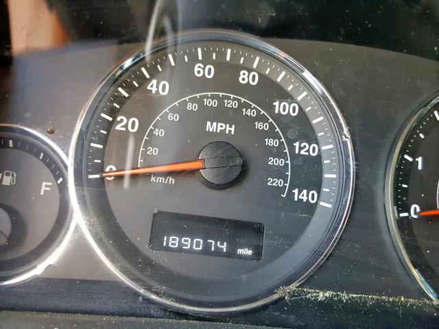 1J8HH48K48C184970 - 2008 JEEP COMMANDER BLACK photo 8