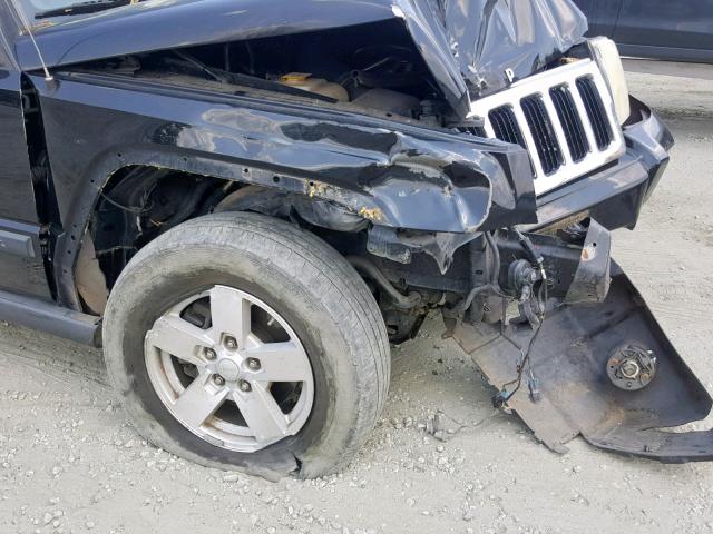 1J8HH48K48C184970 - 2008 JEEP COMMANDER BLACK photo 9