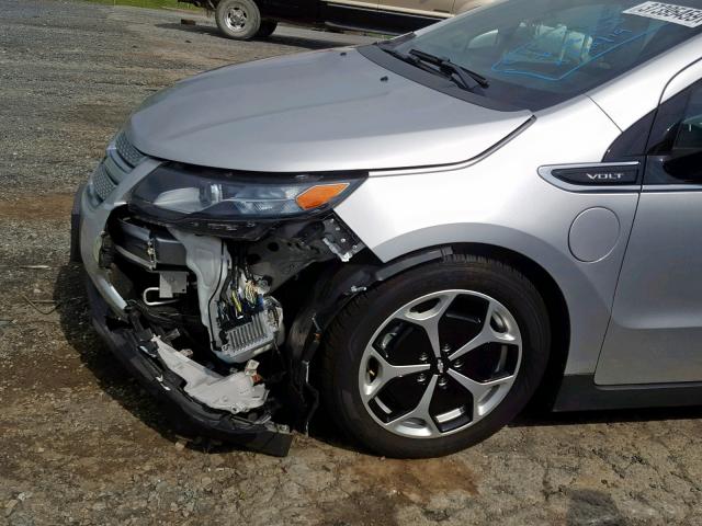 1G1RD6E45DU139509 - 2013 CHEVROLET VOLT SILVER photo 9