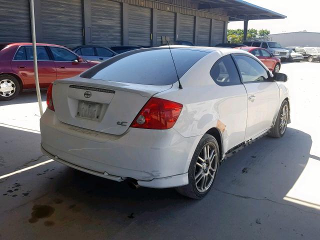 JTKDE177760131374 - 2006 TOYOTA SCION TC WHITE photo 4