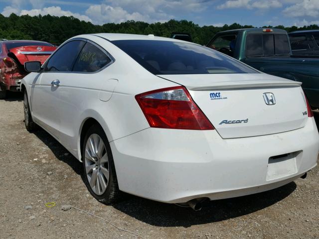 1HGCS228X9A008637 - 2009 HONDA ACCORD EXL WHITE photo 3