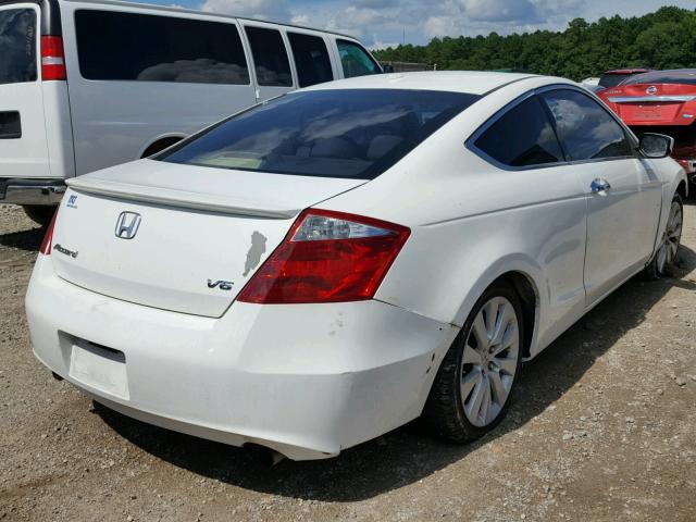 1HGCS228X9A008637 - 2009 HONDA ACCORD EXL WHITE photo 4