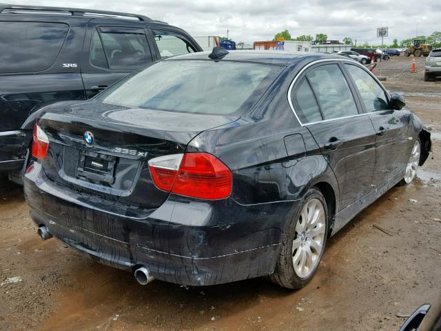 WBAVD53558A284193 - 2008 BMW 335 XI BLACK photo 4