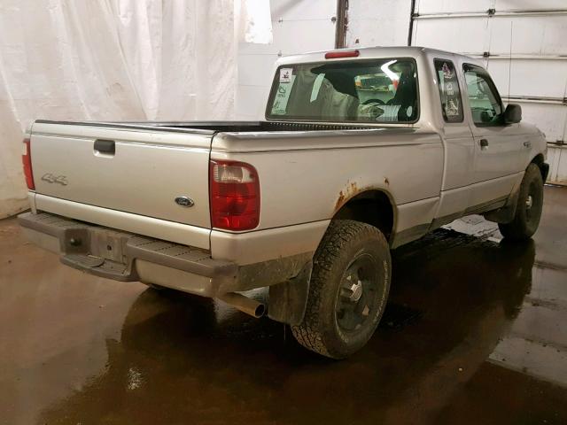 1FTYR15E25PA50934 - 2005 FORD RANGER SUP SILVER photo 4