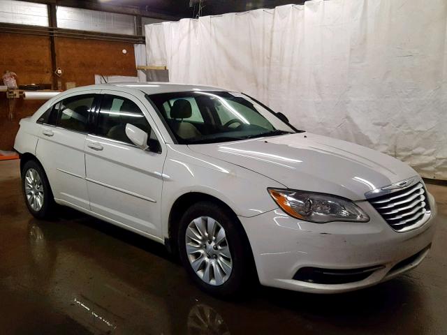 1C3CCBAB0DN604676 - 2013 CHRYSLER 200 LX WHITE photo 1