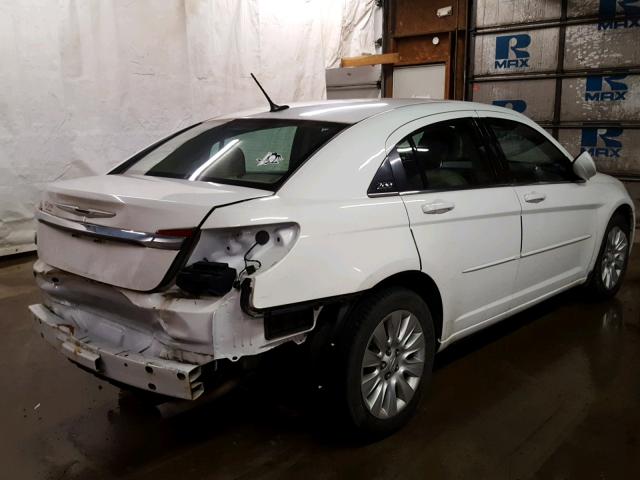 1C3CCBAB0DN604676 - 2013 CHRYSLER 200 LX WHITE photo 4