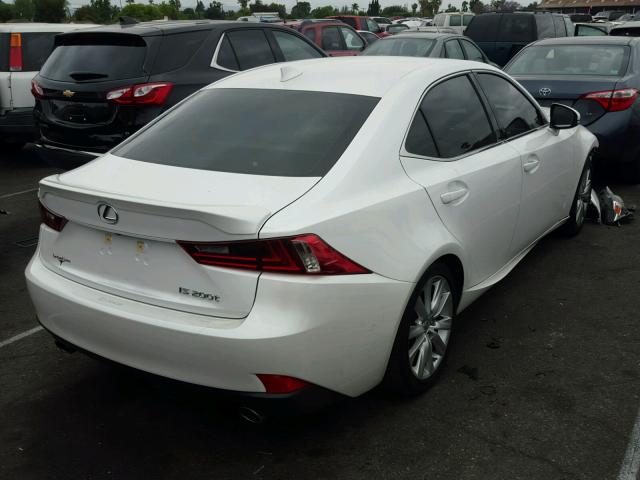 JTHBA1D20G5020932 - 2016 LEXUS IS 200T WHITE photo 4