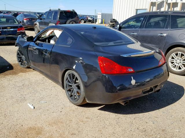 JNKCV64E88M120221 - 2008 INFINITI G37 BASE BLACK photo 3