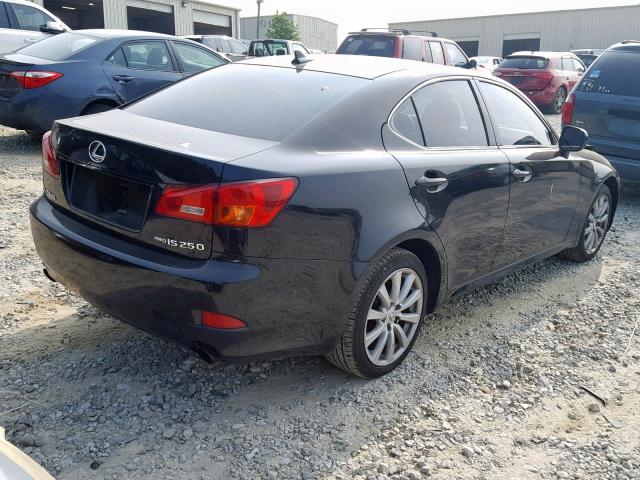 JTHCK262685024747 - 2008 LEXUS IS 250 BLACK photo 4