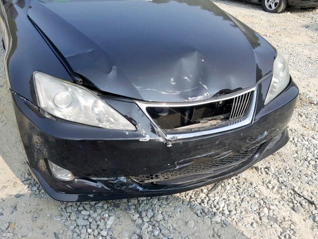 JTHCK262685024747 - 2008 LEXUS IS 250 BLACK photo 9