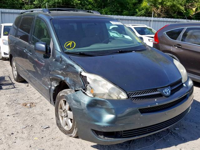 5TDZA23C34S198243 - 2004 TOYOTA SIENNA CE GREEN photo 1