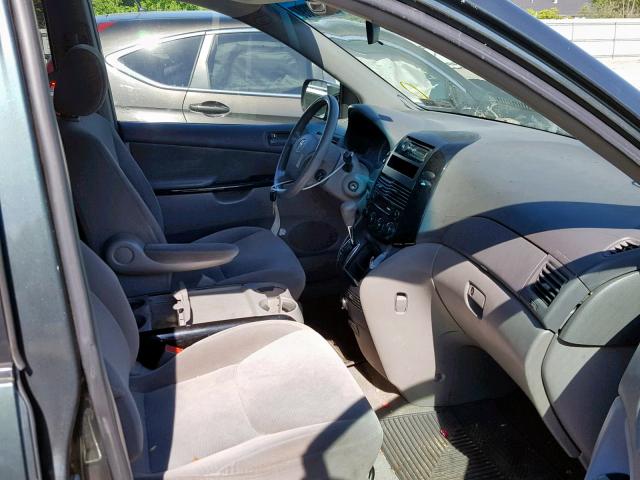 5TDZA23C34S198243 - 2004 TOYOTA SIENNA CE GREEN photo 5